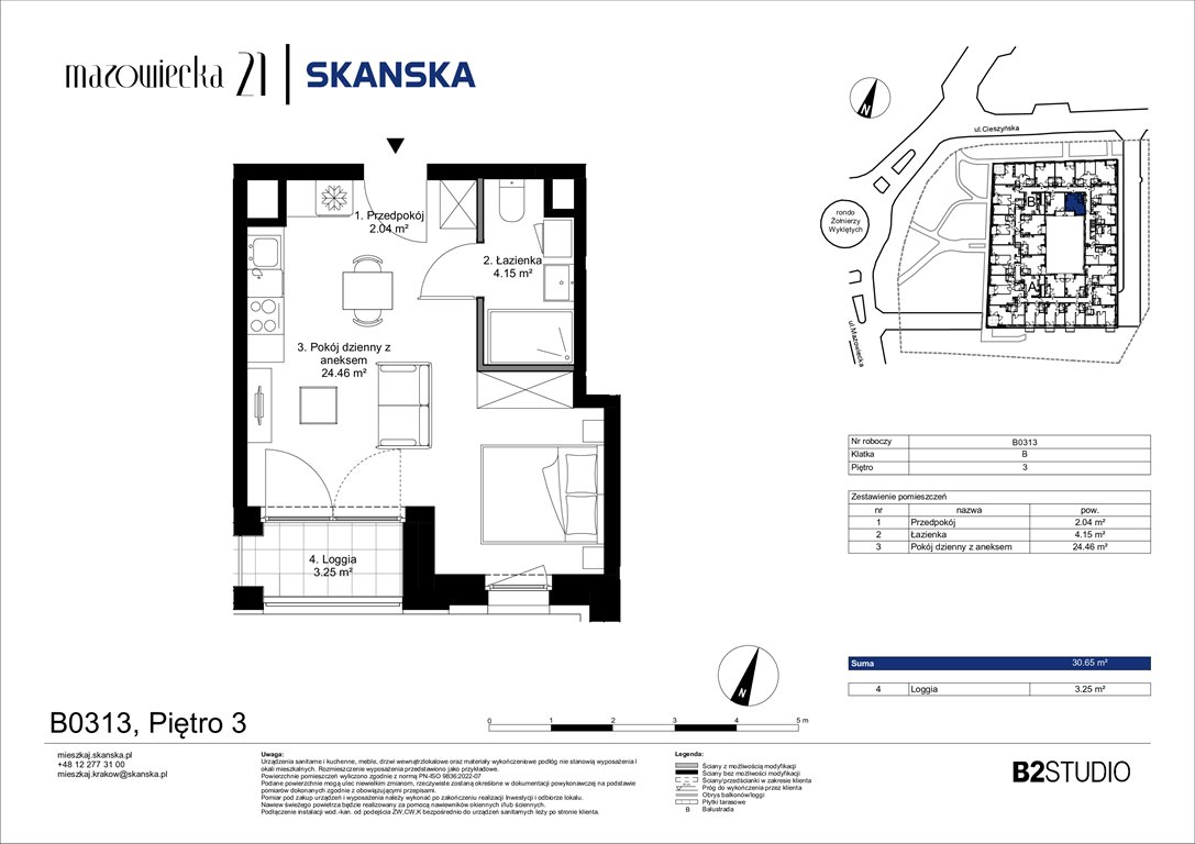 Nowa kawalerka Mazowiecka 21 Kraków, Krowodrza, ul. Mazowiecka 21  31m2 Foto 1