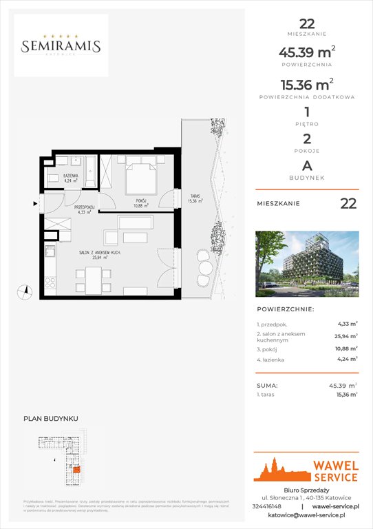 mieszkanie na sprzedaż 45m2 mieszkanie Katowice, Bogucice - Dąbrówka Mała, Wiertnicza 32