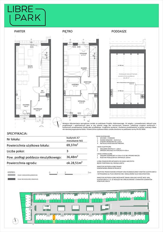 Nowe mieszkanie trzypokojowe Osiedle Libre Park Dębogórze, Pistacjowa 5  69m2 Foto 1