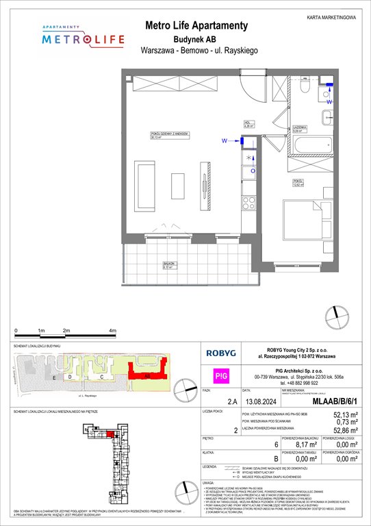 Nowe mieszkanie dwupokojowe Metro Life Apartamenty Warszawa, Bemowo, Rayskiego  52m2 Foto 1