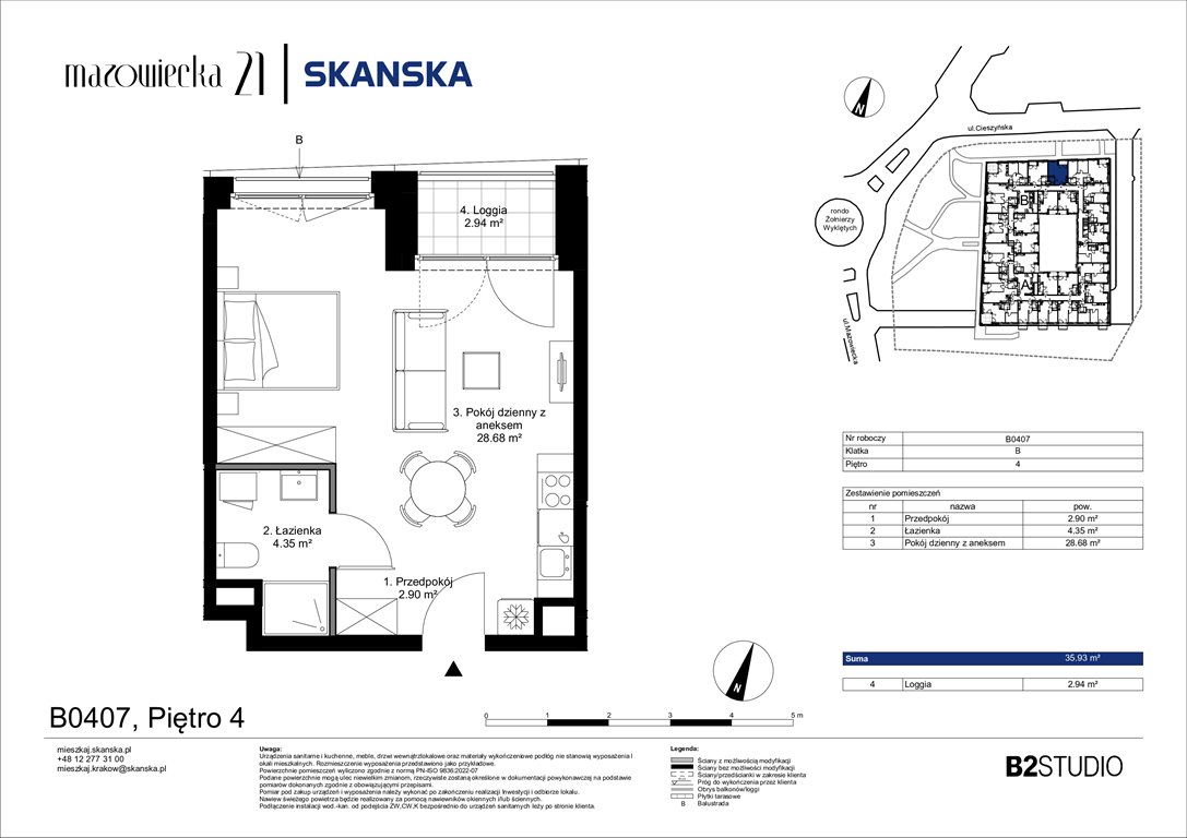 Nowa kawalerka Mazowiecka 21 Kraków, Krowodrza, ul. Mazowiecka 21  36m2 Foto 1