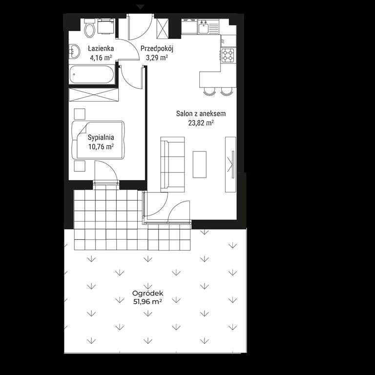 mieszkanie na sprzedaż 42m2 mieszkanie Będzin, Gzichów, Namiarkowa 15F