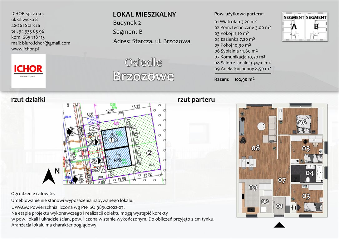 Nowy dom Osiedle Brzozowe Starcza  Starcza, Brzozowa 30  103m2 Foto 1