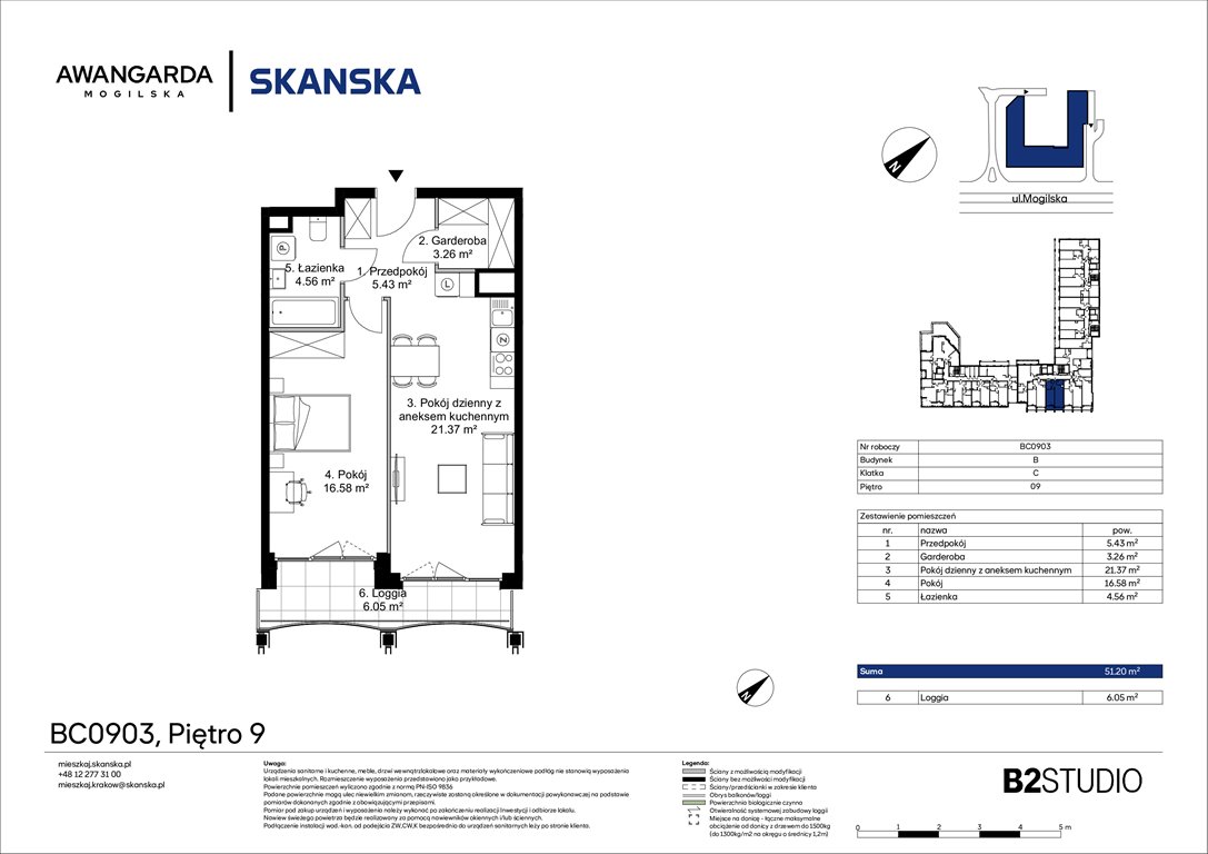 Nowe mieszkanie dwupokojowe Awangarda Mogilska Kraków, Prądnik Czerwony, Mogilska 126  51m2 Foto 1