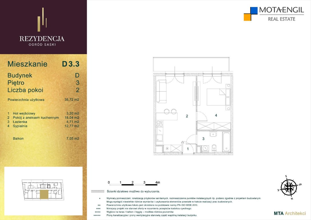 Nowe mieszkanie dwupokojowe REZYDENCJA OGRÓD SASKI Lublin, Śródmieście, Jasna i Wieniawska  39m2 Foto 1