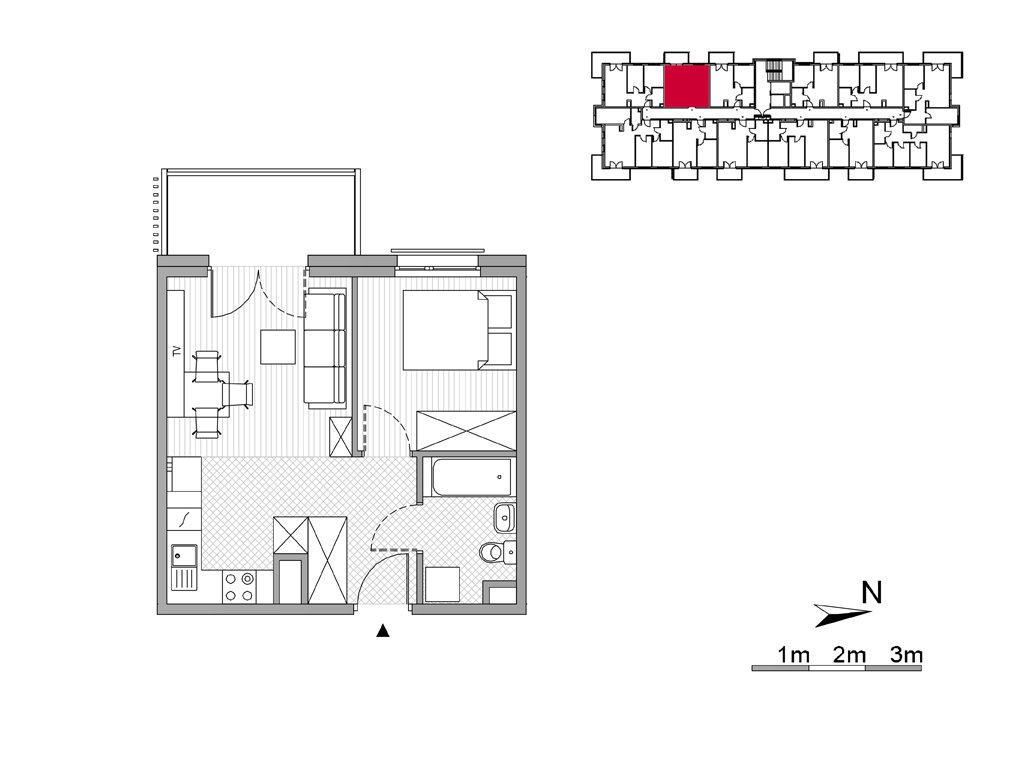 Nowe mieszkanie dwupokojowe ul. Powstańców/os. Piastów bud F Kraków, Mistrzejowice, Os. Piastów 77  34m2 Foto 1