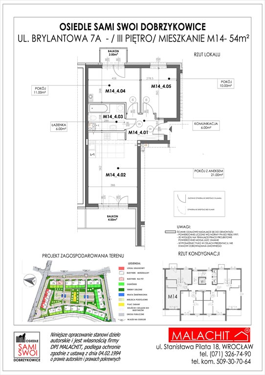 Nowe mieszkanie trzypokojowe Osiedle Sami Swoi Dobrzykowice, Brylantowa 7A  54m2 Foto 1
