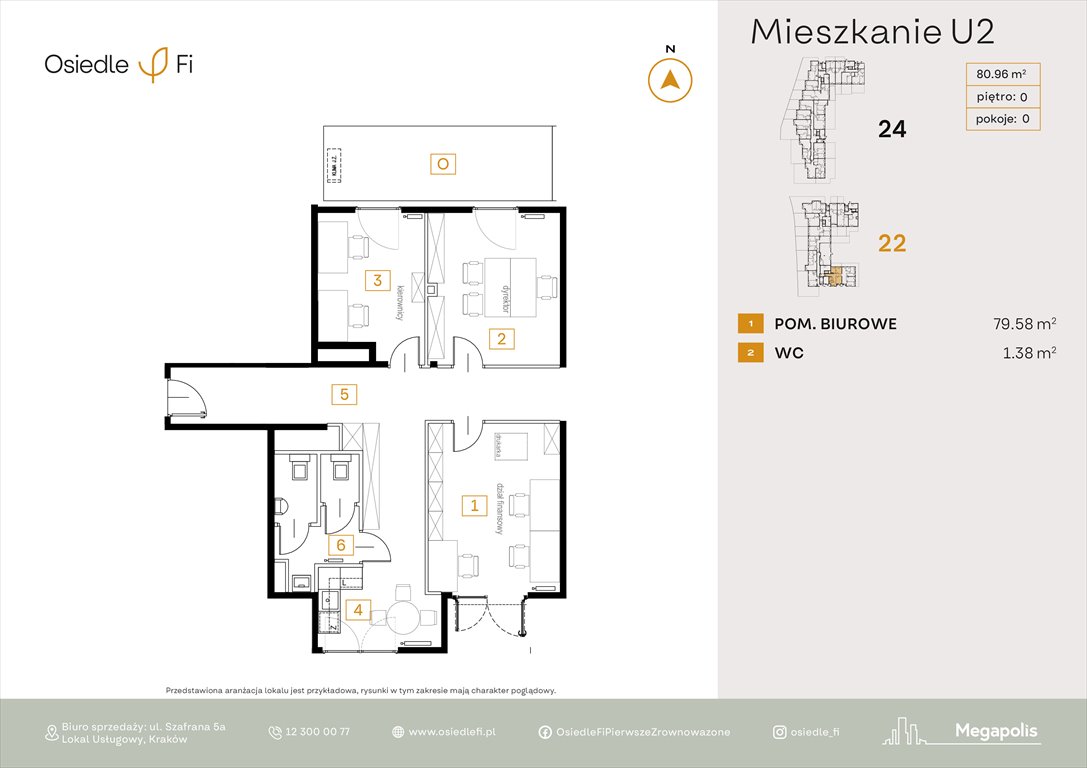Nowy lokal użytkowy Osiedle FI 3 Kraków, Rzemieślnicza 22-24  79m2 Foto 1