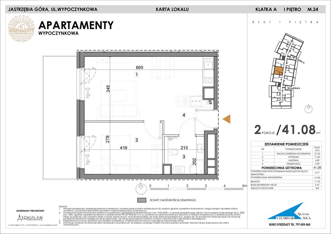 Nowe mieszkanie Apartamenty Wypoczynkowa Jastrzębia Góra, Wypoczynkowa  41m2 Foto 1