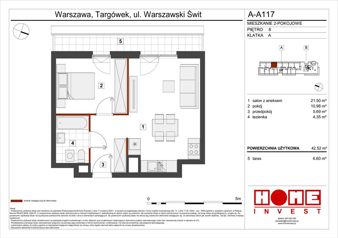 Nowe mieszkanie dwupokojowe Warszawski Świt Etap VII Warszawa, Targówek, ul. Warszawski Świt 12  43m2 Foto 1