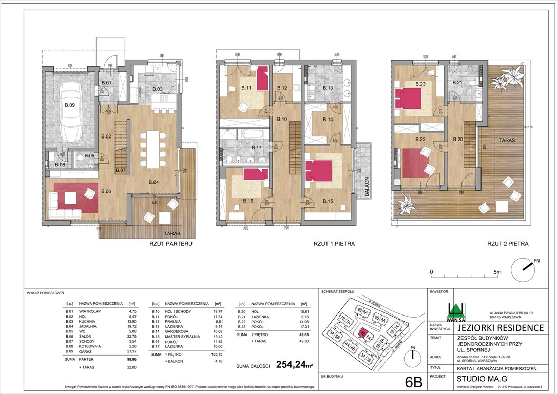 Nowy dom JEZIORKI RESIDENCE Warszawa, Ursynów, Jeziorki 47  254m2 Foto 1