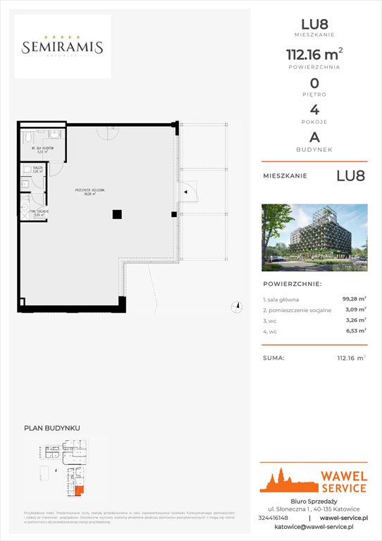 lokal użytkowy na sprzedaż 112m2 lokal użytkowy Katowice, Bogucice - Dąbrówka Mała, Wiertnicza 32