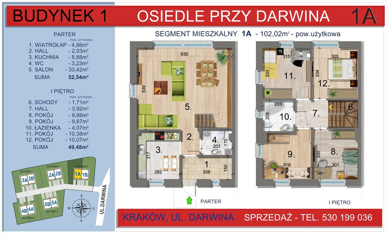 Nowy dom OSIEDLE PRZY DARWINA Kraków, Nowa Huta  102m2 Foto 1