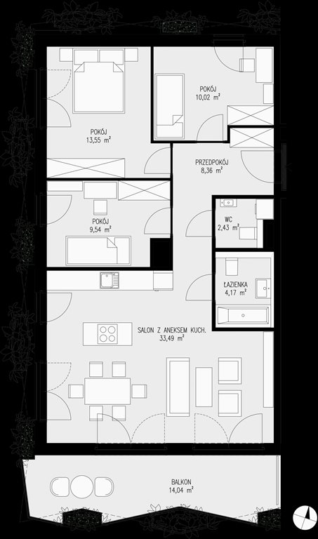 mieszkanie na sprzedaż 82m2 mieszkanie Katowice, Bogucice - Dąbrówka Mała, Wiertnicza 32