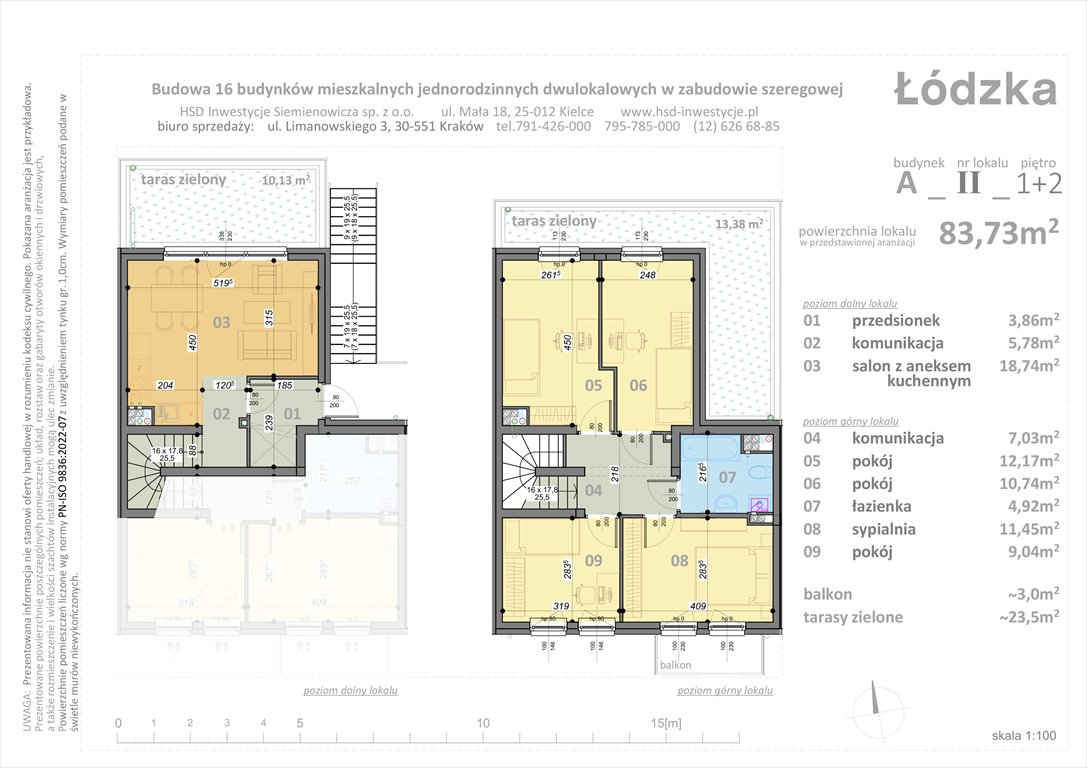 Nowe mieszkanie Łódzka Kraków, Łódzka  84m2 Foto 1