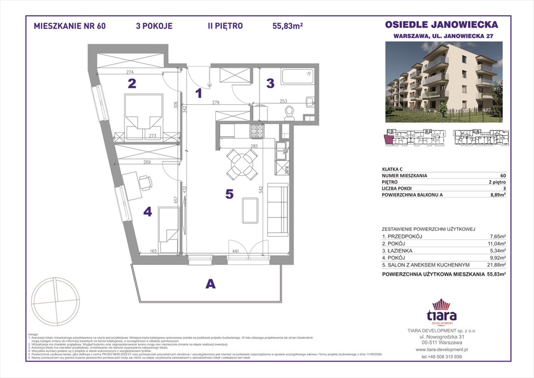 Nowe mieszkanie trzypokojowe Janowiecka 27 Warszawa, Targówek, Janowiecka 27  56m2 Foto 1