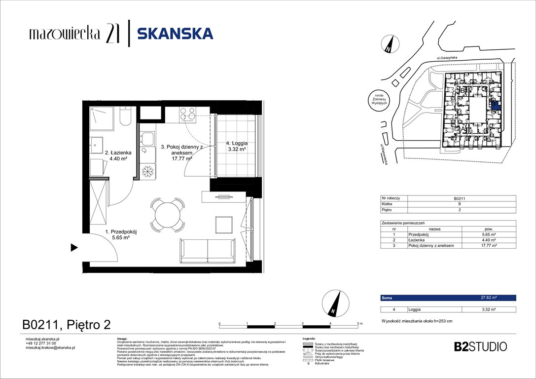 Nowa kawalerka Mazowiecka 21 Kraków, Krowodrza, ul. Mazowiecka 21  28m2 Foto 1