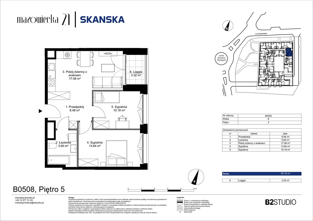 Nowe mieszkanie trzypokojowe Mazowiecka 21 Kraków, Krowodrza, ul. Mazowiecka 21  55m2 Foto 1