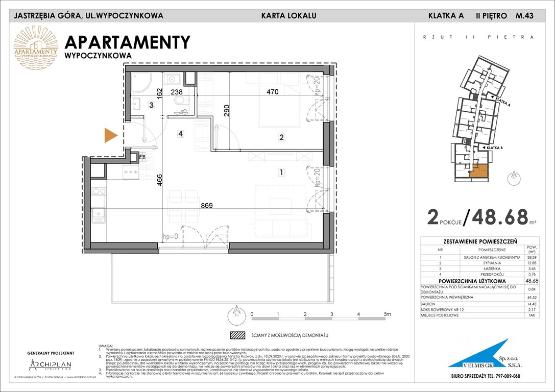 Nowe mieszkanie Apartamenty Wypoczynkowa Jastrzębia Góra, Wypoczynkowa  49m2 Foto 1