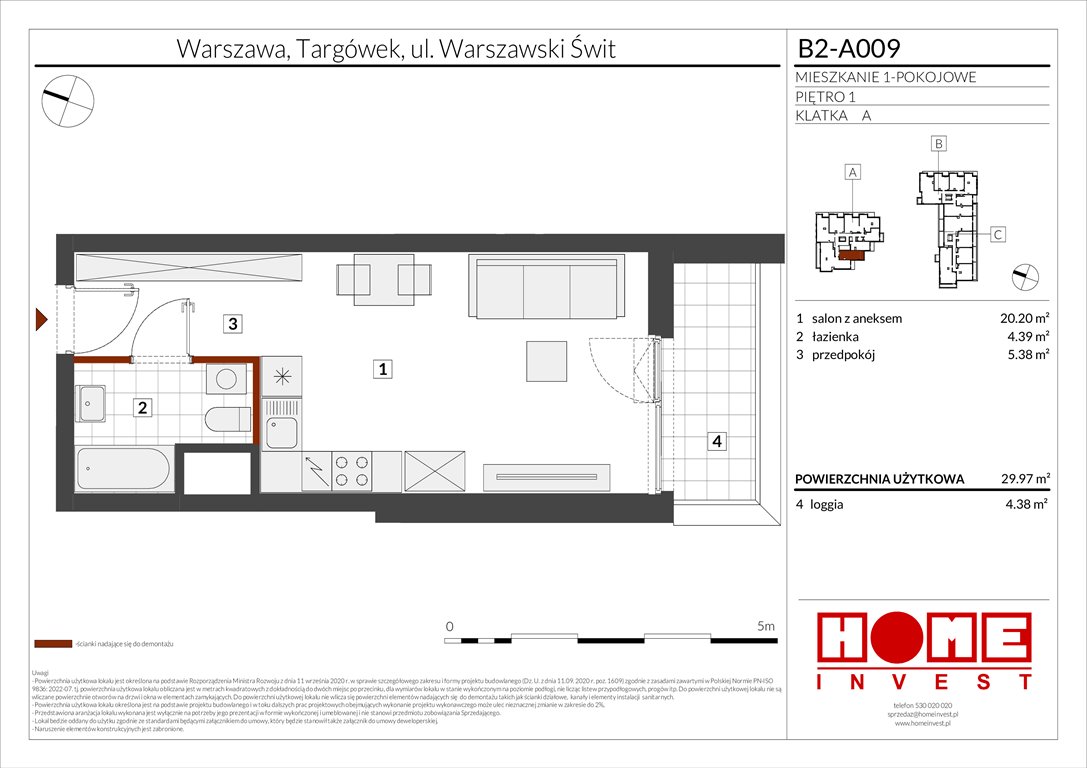 Nowa kawalerka Warszawski Świt Etap IX Warszawa, Targówek, ul. Warszawski Świt 12  30m2 Foto 1