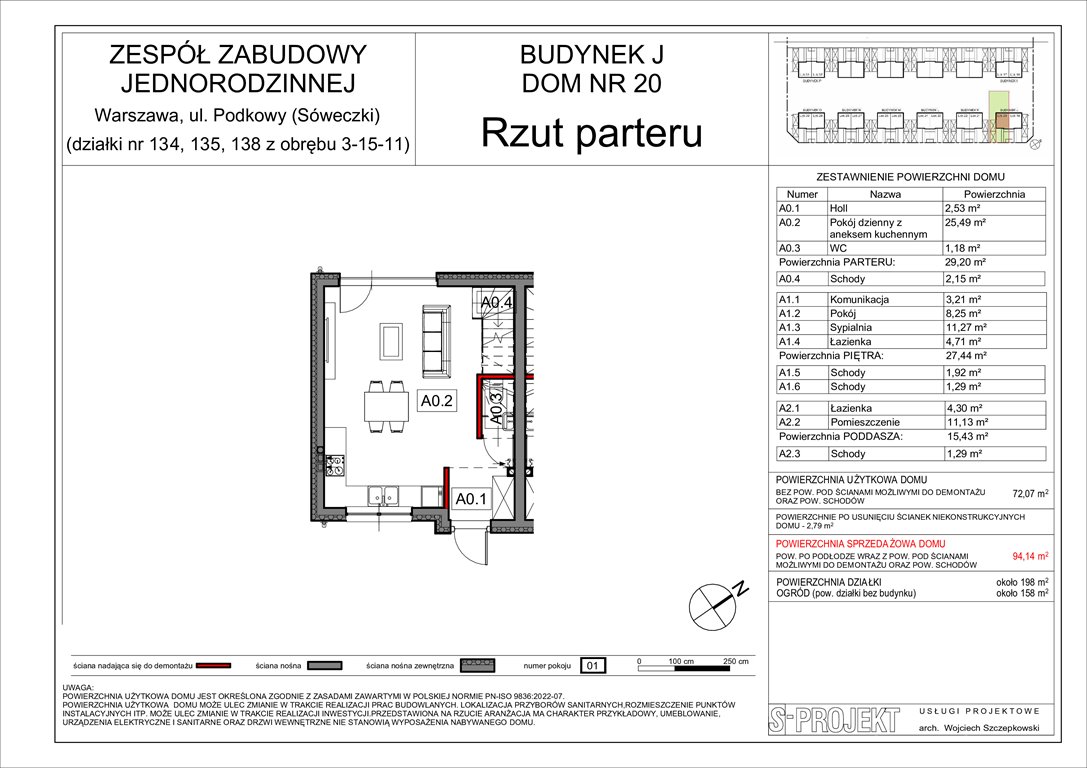 Nowy dom Osiedle Śpiewających Ptaków Warszawa, Wawer, Brzegówki  94m2 Foto 1