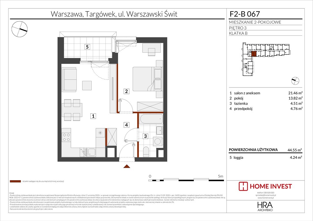 Nowe mieszkanie dwupokojowe Warszawski Świt Etap XIV Warszawa, ul. Warszawski Świt  45m2 Foto 1