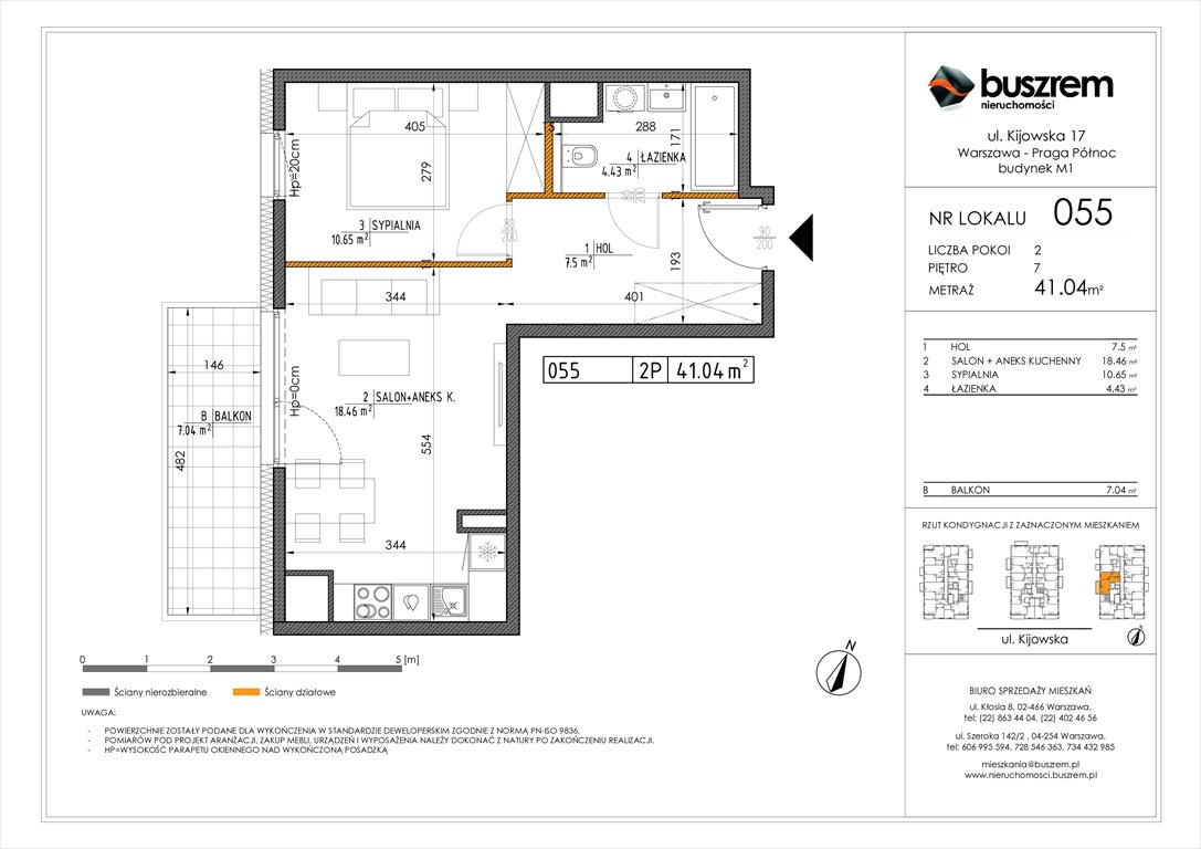 Nowe mieszkanie dwupokojowe Kijowska 17 Warszawa, Praga Północ, Kijowska 17  41m2 Foto 1