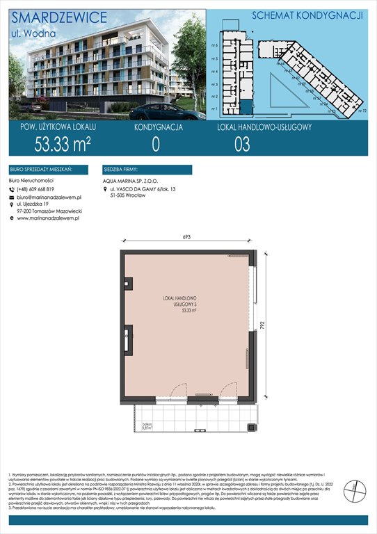 Nowe mieszkanie AQUA MARINA SMARDZEWICE, WODNA  53m2 Foto 1