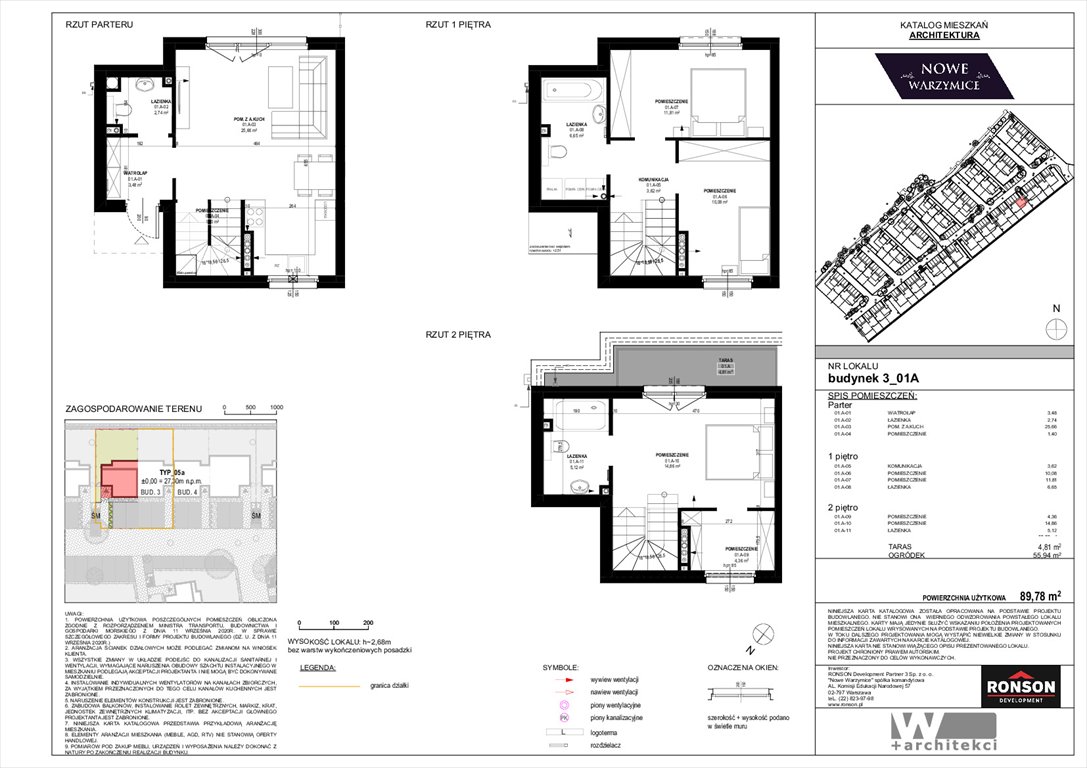 Nowe mieszkanie czteropokojowe  Nowe Warzymice Rajkowo, Spacerowa 14/2  90m2 Foto 1