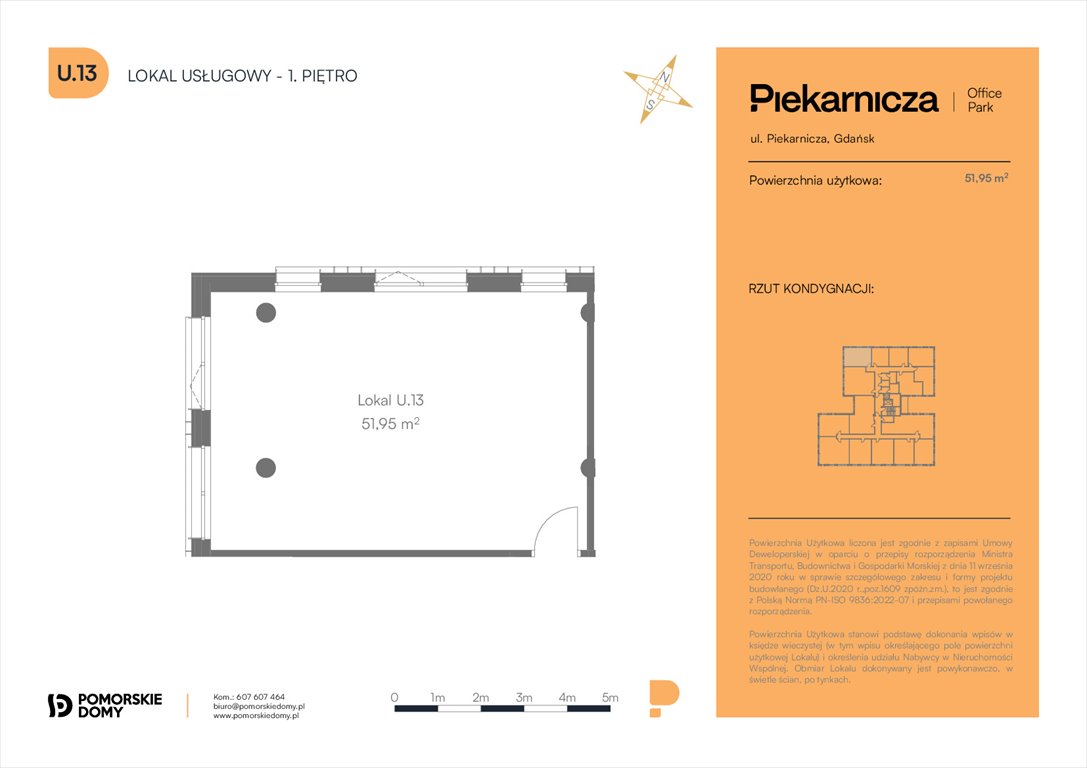 Nowe mieszkanie Piekarnicza Office Park Gdańsk, Morena, Piekarnicza 6  52m2 Foto 1