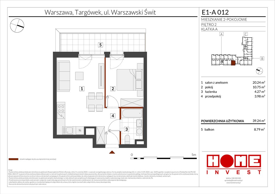 Nowe mieszkanie dwupokojowe Warszawski Świt Etap X Warszawa, Targówek, ul. Warszawski Świt  39m2 Foto 1
