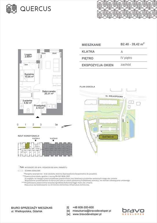 mieszkanie na sprzedaż 39m2 mieszkanie Gdańsk, Wielkopolska 51/55