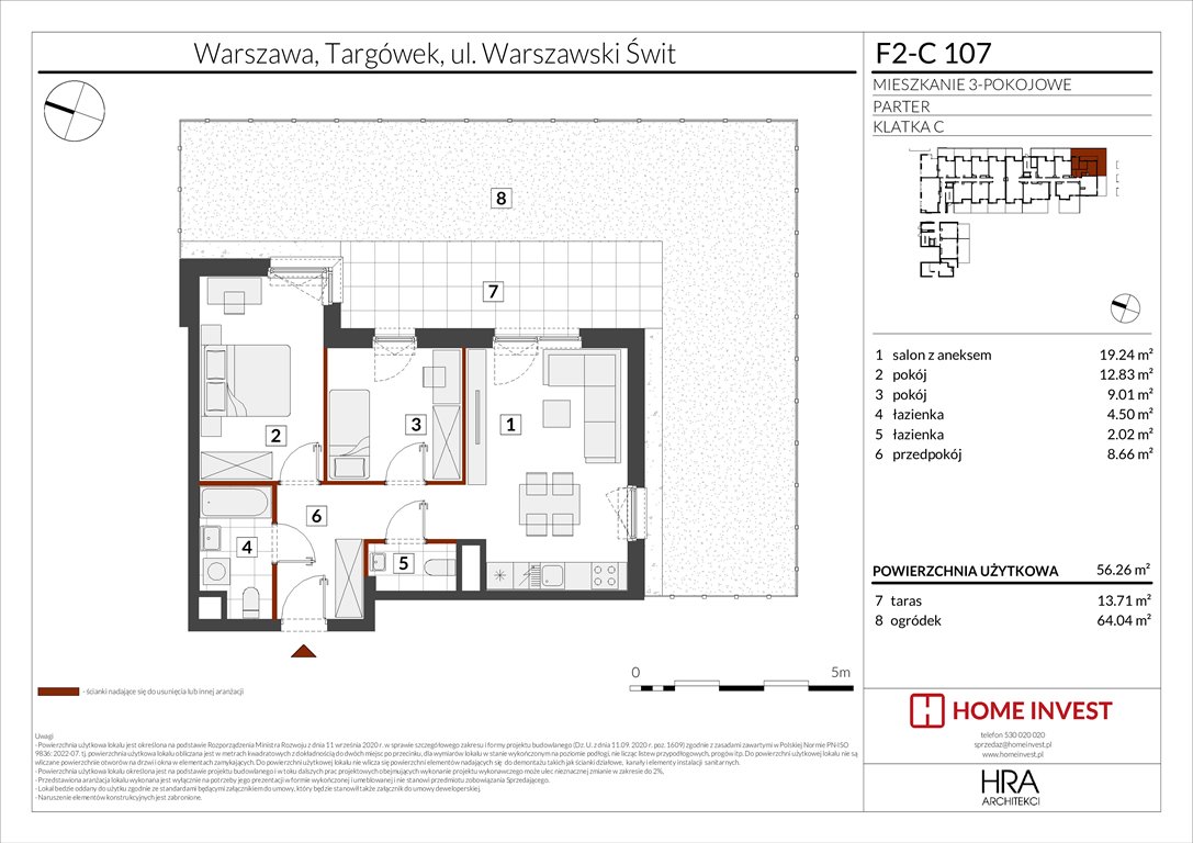Nowe mieszkanie trzypokojowe Warszawski Świt Etap XIV Warszawa, ul. Warszawski Świt  56m2 Foto 1