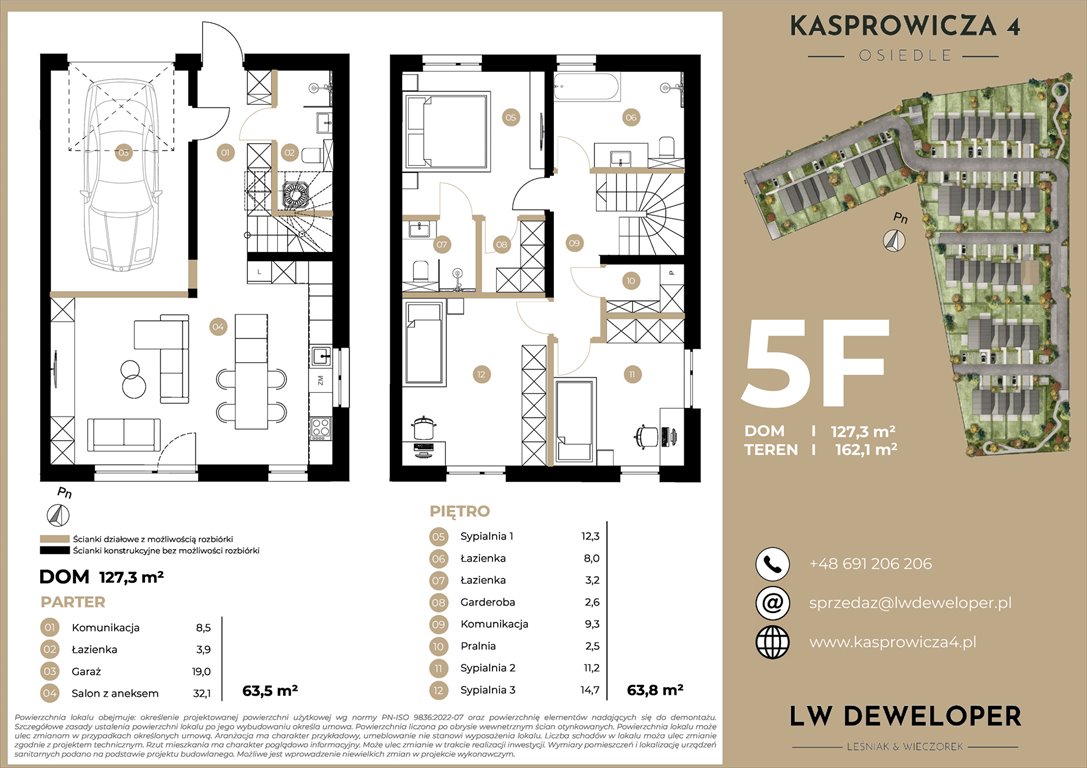 Nowy dom Osiedle Kasprowicza 4 Łódź, Jana Kasprowicza 4  127m2 Foto 1