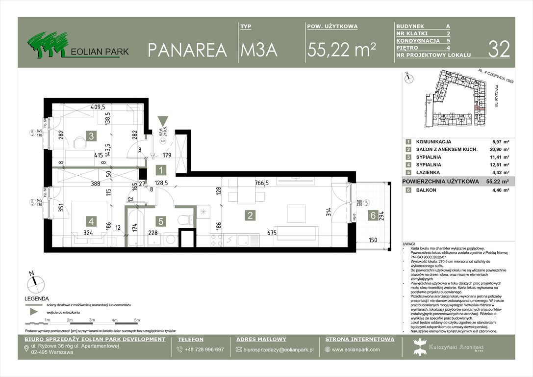 Nowe mieszkanie trzypokojowe PANAREA Warszawa, Ursus, Ryżowa  55m2 Foto 1