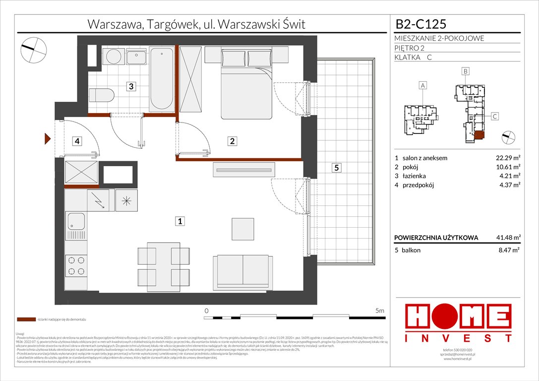 Nowe mieszkanie dwupokojowe Warszawski Świt Etap IX Warszawa, Targówek, ul. Warszawski Świt 12  41m2 Foto 1