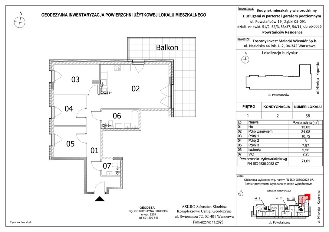 Nowe mieszkanie czteropokojowe  Powstańców Residence Ząbki, Powstańców 19  72m2 Foto 1