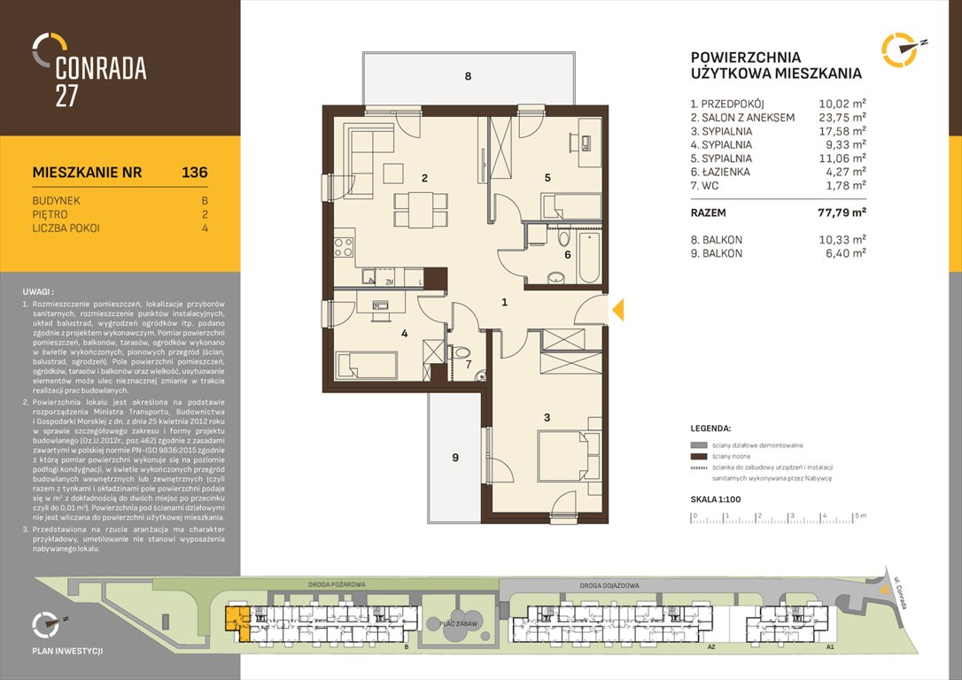 Nowe mieszkanie czteropokojowe  CONRADA 27 Kraków, Prądnik Biały, Conrada 27  78m2 Foto 1