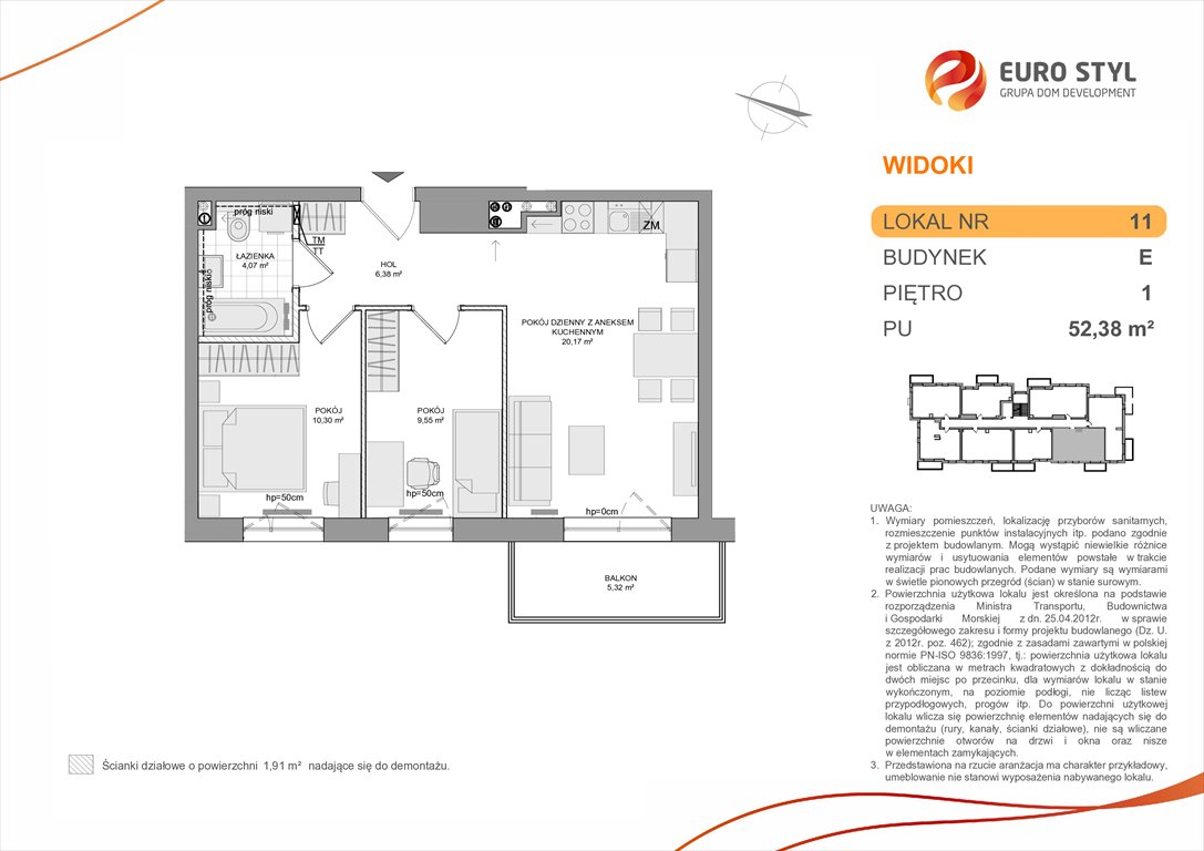 mieszkanie na sprzedaż 52m2 mieszkanie Rumia, Zagórze, Wyżynna