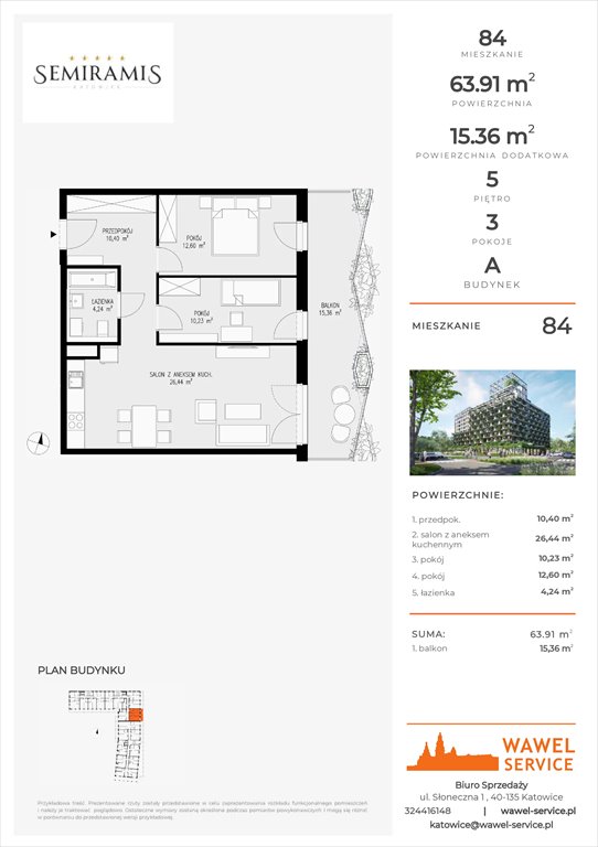mieszkanie na sprzedaż 64m2 mieszkanie Katowice, Bogucice - Dąbrówka Mała, Wiertnicza 32