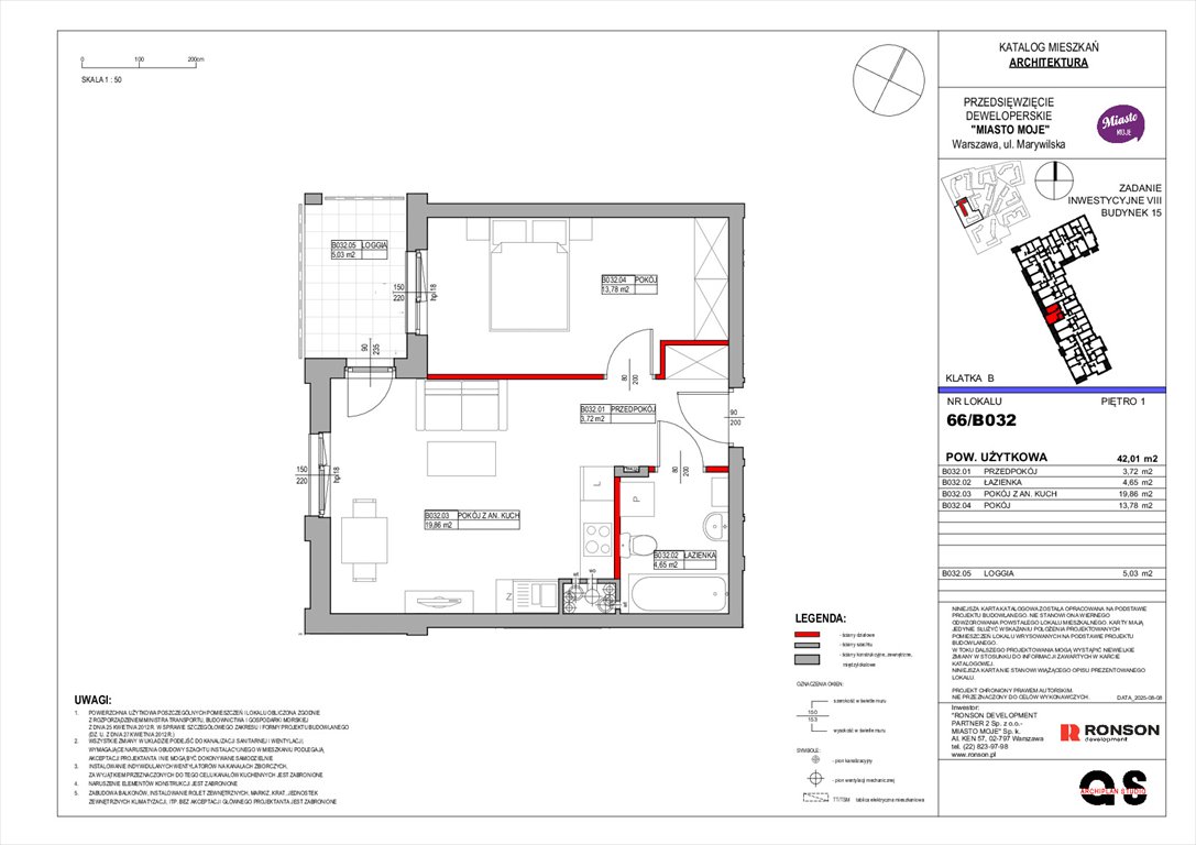 Nowe mieszkanie dwupokojowe Miasto Moje Warszawa, Białołęka, Marywilska 68  42m2 Foto 1