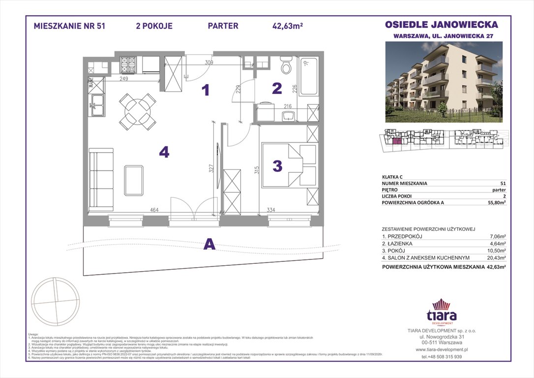 Nowe mieszkanie dwupokojowe Janowiecka 27 Warszawa, Targówek, Janowiecka 27  43m2 Foto 1