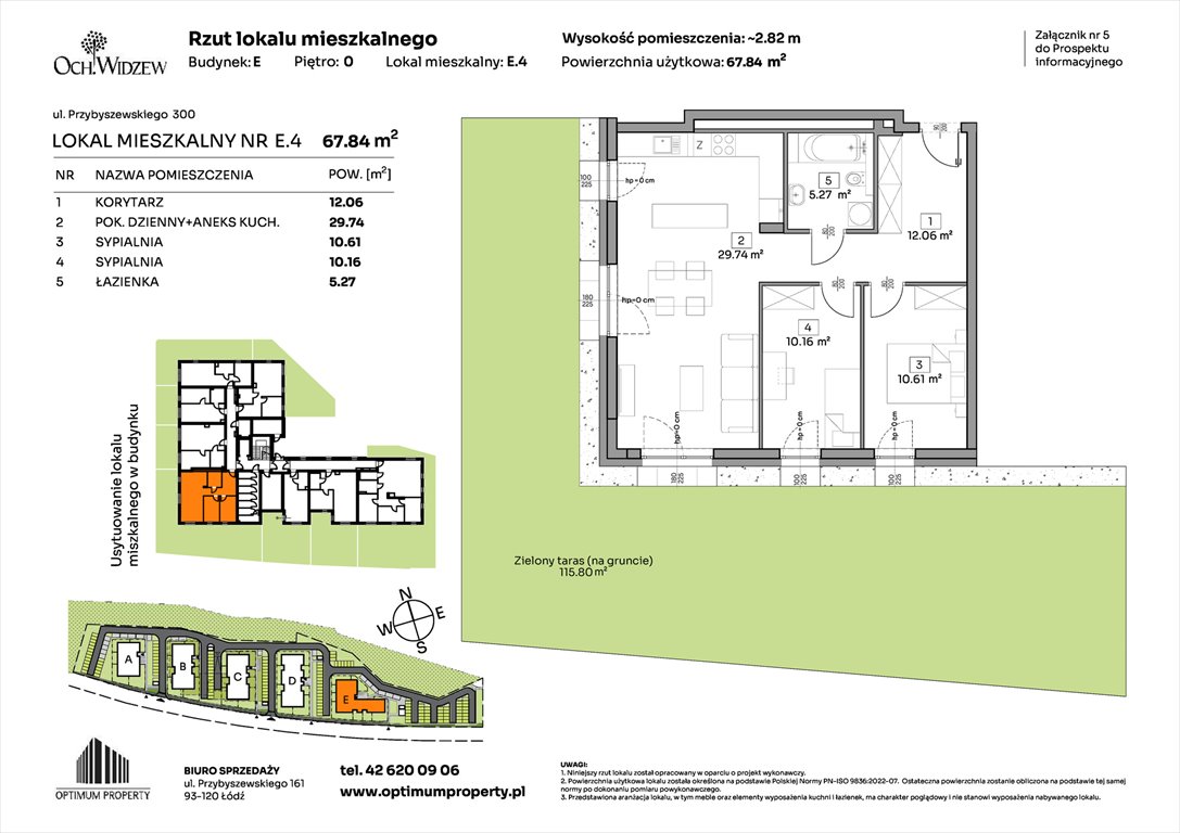 Nowe mieszkanie trzypokojowe OchWidzew Łódź, Widzew, Przybyszewskiego 292-300  68m2 Foto 1