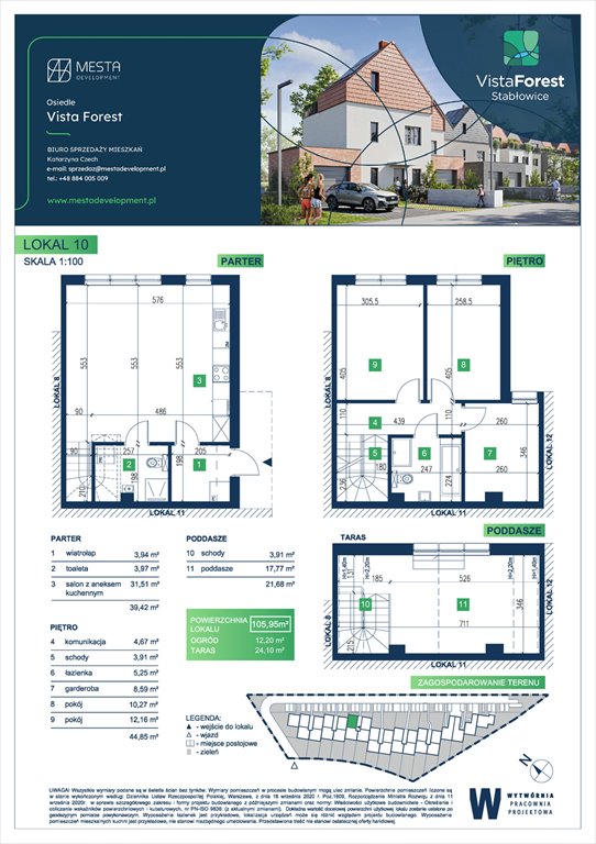 Nowe mieszkanie Vista Forest Wrocław, Fabryczna  106m2 Foto 1