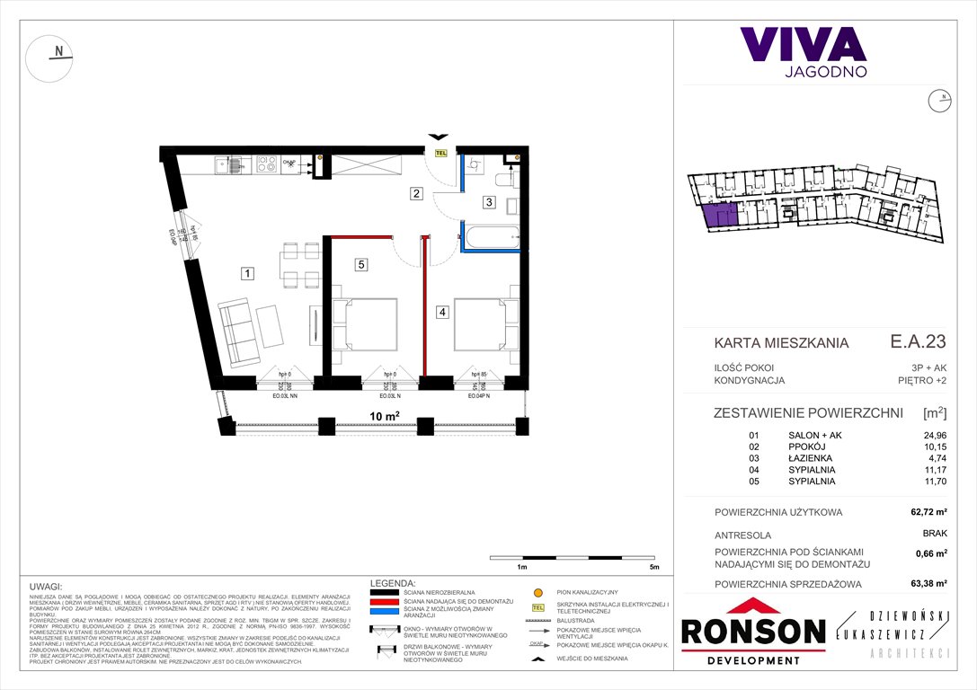 Nowe mieszkanie trzypokojowe Viva Jagodno Wrocław, Krzyki, ul. Kajdasza  63m2 Foto 1