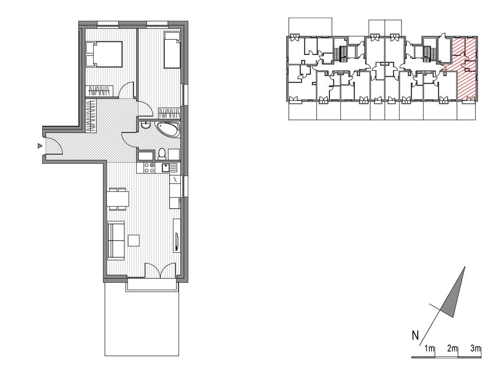 Nowe mieszkanie trzypokojowe Glogera bud F i G Kraków, ul.Glogera 9,11  62m2 Foto 1