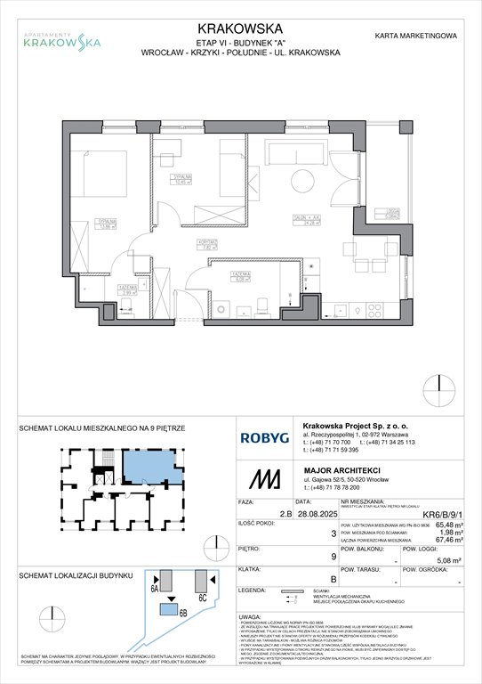 Nowe mieszkanie trzypokojowe Apartamenty Krakowska Wrocław, Krzyki, Krakowska 112  65m2 Foto 1