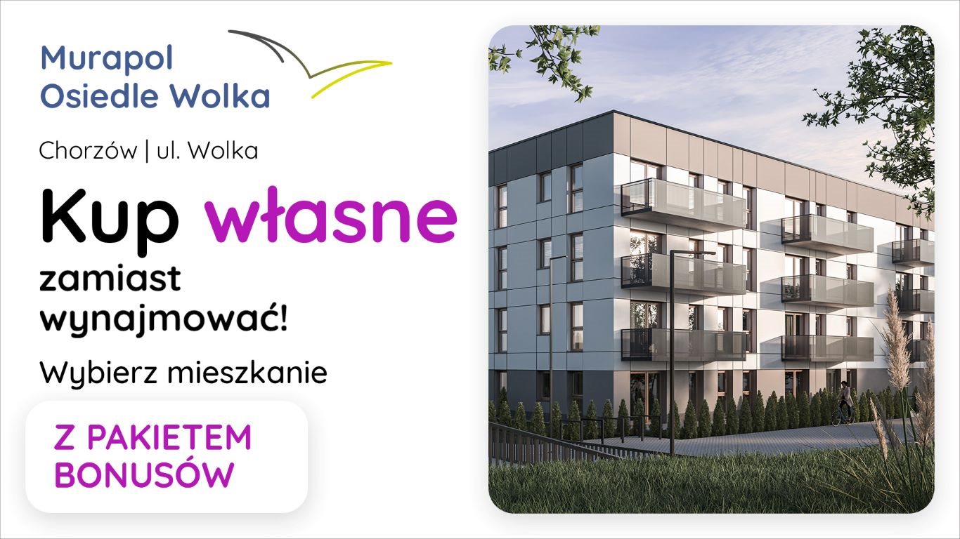 Nowe mieszkanie dwupokojowe Murapol Osiedle Wolka Chorzów, Centrum, Odległa  53m2 Foto 1