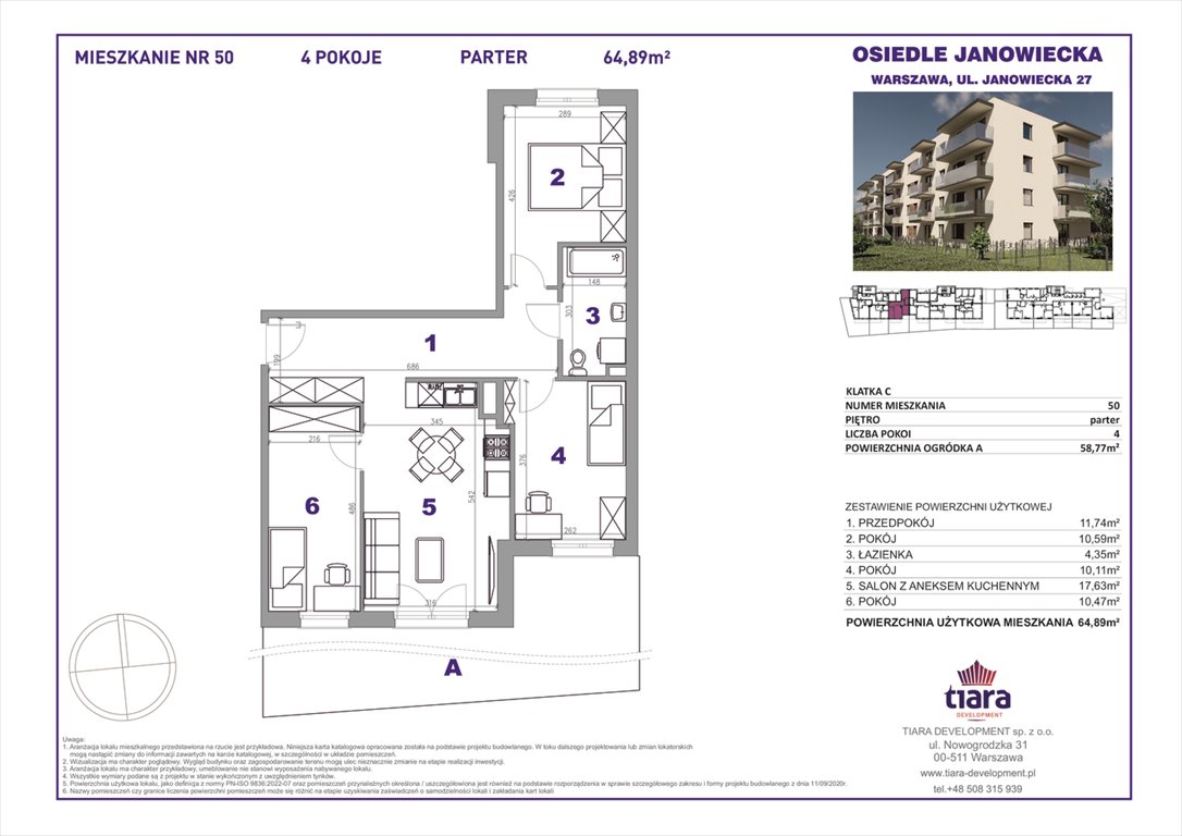 Nowe mieszkanie trzypokojowe Janowiecka 27 Warszawa, Targówek, Janowiecka 27  65m2 Foto 1