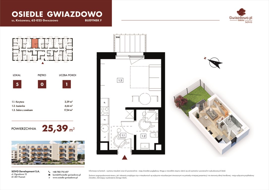 Nowa kawalerka Osiedle Gwiazdowo Gwiazdowo, Mikołaja Kopernika 4  25m2 Foto 1